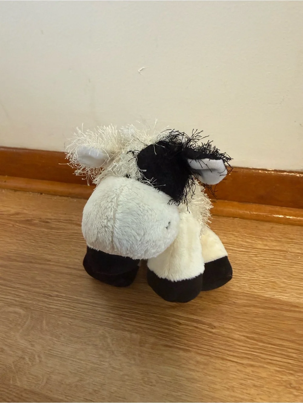 Ganz Webkinz HM003 Black & White Cow  Plush Stuffed Toy No Code